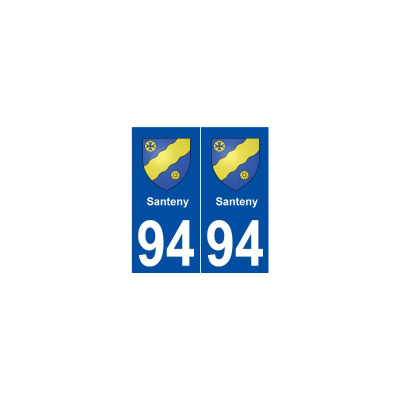 94 Santeny blason autocollant plaque stickers ville