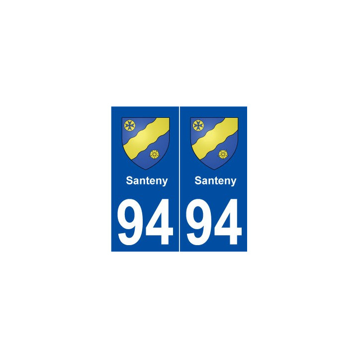 94 Santeny blason autocollant plaque stickers ville
