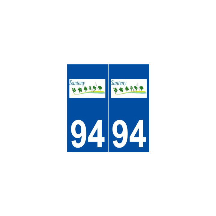 94 Santeny logo autocollant plaque stickers ville