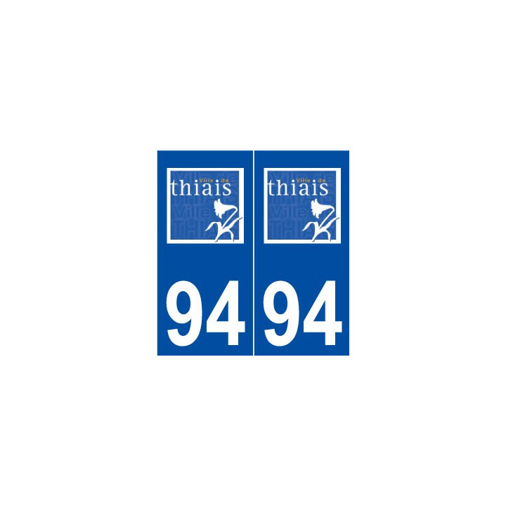 94 Thiais logo autocollant plaque stickers ville