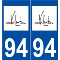 94 Valenton logo autocollant plaque stickers ville