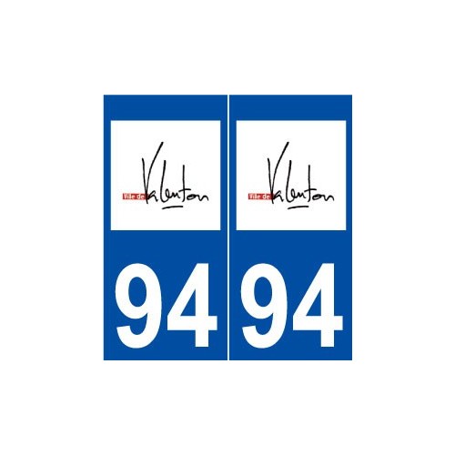 94 Valenton logo autocollant plaque stickers ville