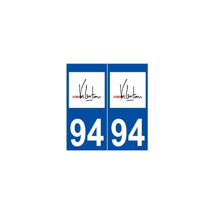 94 Valenton logo autocollant plaque stickers ville