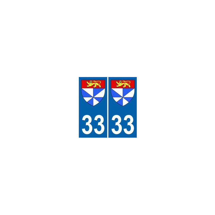 33 Gironde autocollant plaque blason armoiries stickers département
