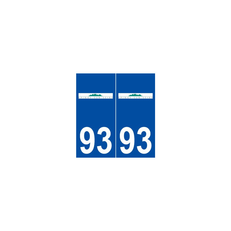 93 Épinay-sur-Seine logo autocollant plaque stickers ville