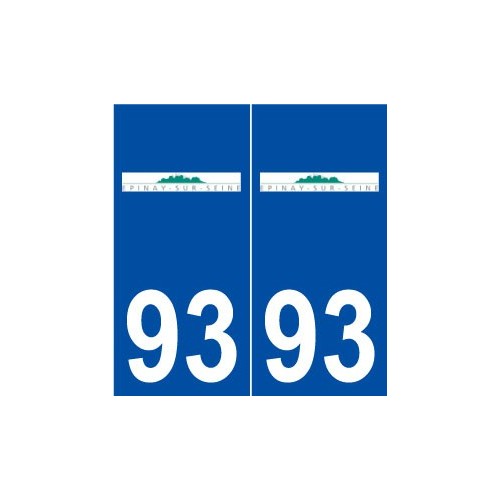 93 Épinay-sur-Seine logo autocollant plaque stickers ville