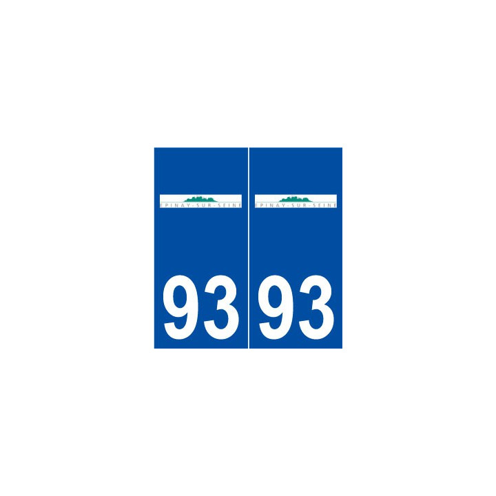93 Épinay-sur-Seine logo autocollant plaque stickers ville