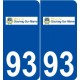 93 Gournay-sur-Marne logo autocollant plaque stickers ville