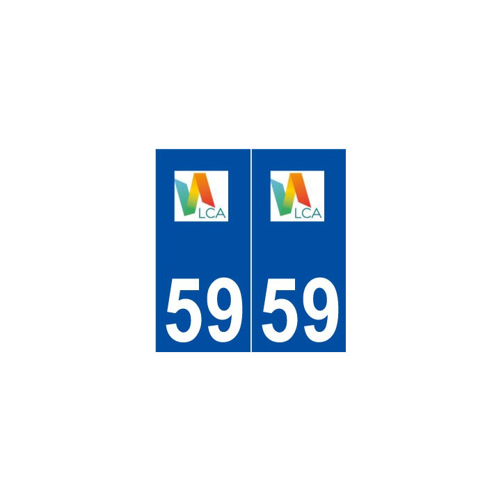 59 La Chapelle-d'Armentières logo autocollant plaque stickers ville
