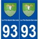 93 Le Pré-Saint-Gervais blason autocollant plaque stickers ville