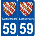 59 Lambersart blason autocollant plaque stickers ville