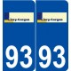93 Livry-Gargan logo autocollant plaque stickers ville
