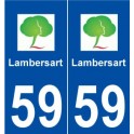 59 Lambersart logo autocollant plaque stickers ville