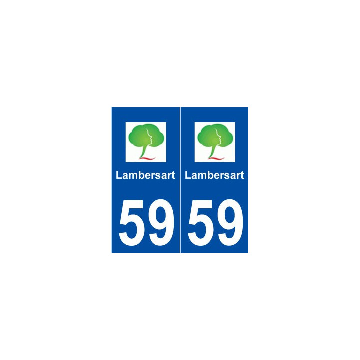 59 Lambersart logo autocollant plaque stickers ville