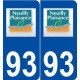 93 Neuilly-Plaisance logo autocollant plaque stickers ville
