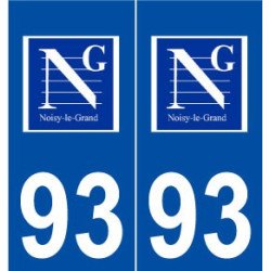 93 Noisy-le-Grand logo autocollant plaque stickers ville