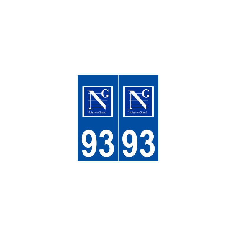 93 Noisy-le-Grand logo autocollant plaque stickers ville