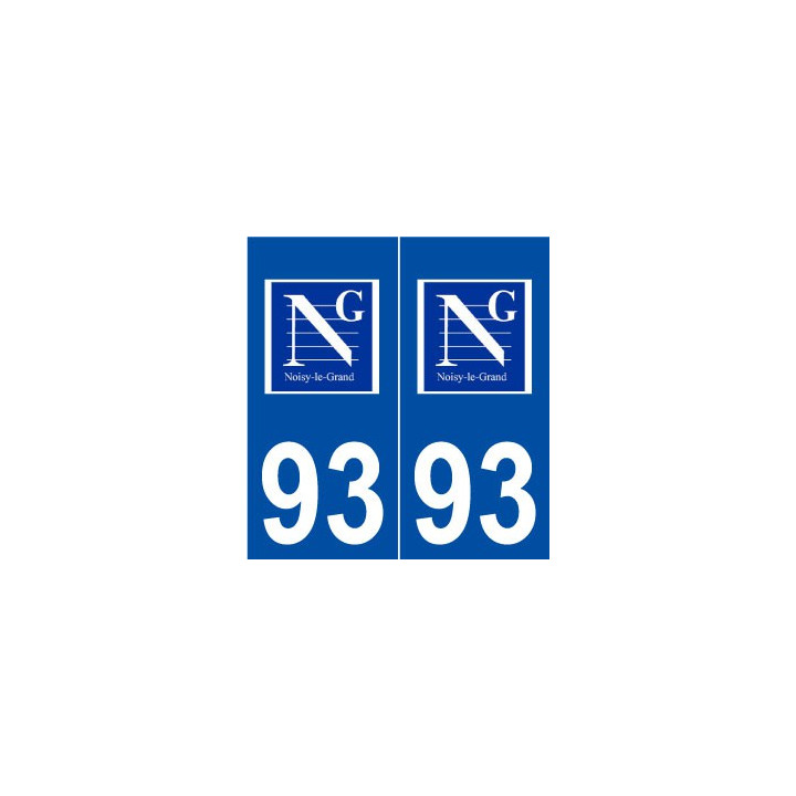 93 Noisy-le-Grand logo autocollant plaque stickers ville