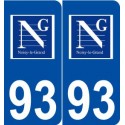 93 Noisy-le-Grand logo autocollant plaque stickers ville