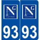 93 Noisy-le-Grand logo autocollant plaque stickers ville