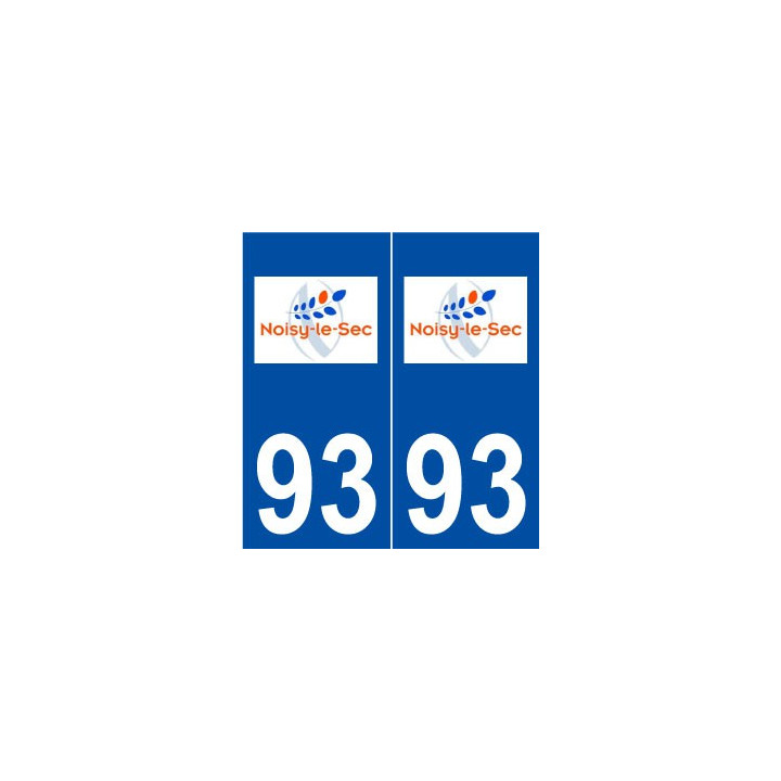 93 Noisy-le-Sec logo autocollant plaque stickers ville