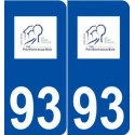 93 Pavillons-sous-Bois logo autocollant plaque stickers ville