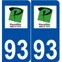 93 Pierrefitte-sur-Seine logo autocollant plaque stickers ville