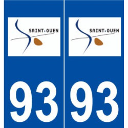 93 Saint-Ouen logo autocollant plaque stickers ville