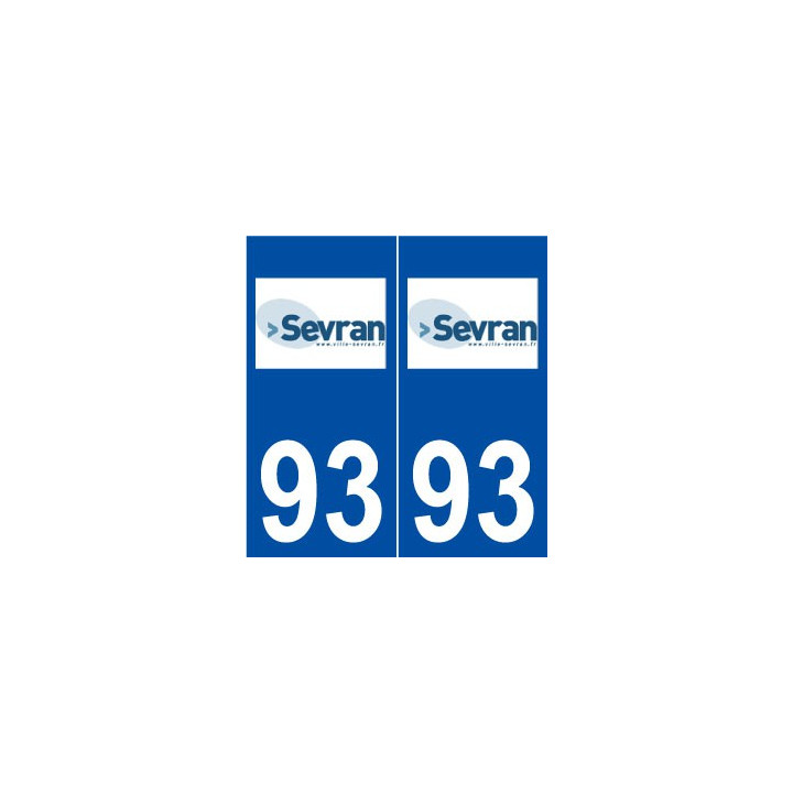93 Sevran logo autocollant plaque stickers ville