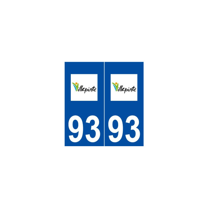 93 Villepinte logo autocollant plaque stickers ville