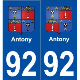 92 Antony blason autocollant plaque stickers ville