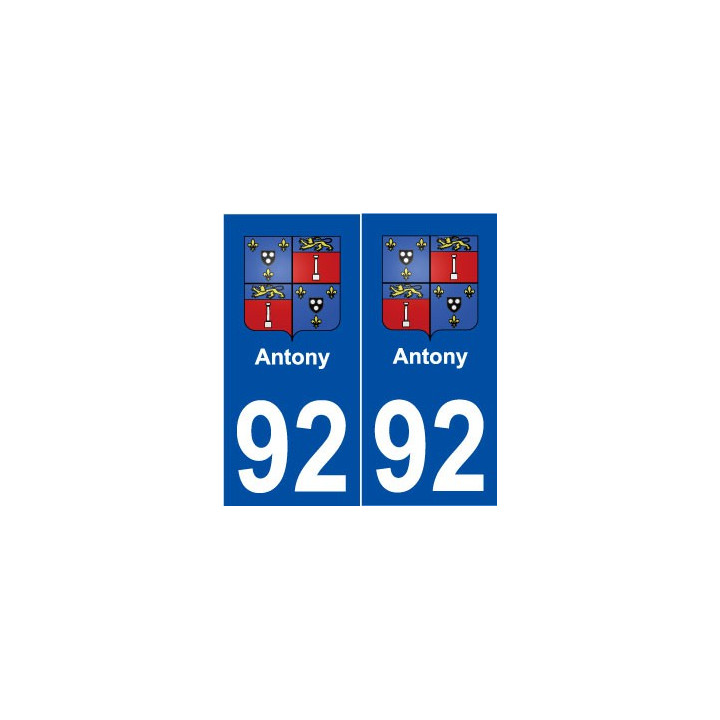 92 Antony blason autocollant plaque stickers ville