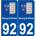 92 Bourg-la-Reine blason autocollant plaque stickers ville