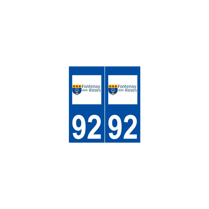 92 Fontenay-aux-Roses logo autocollant plaque stickers ville