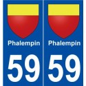 59 Phalempin blason autocollant plaque stickers ville