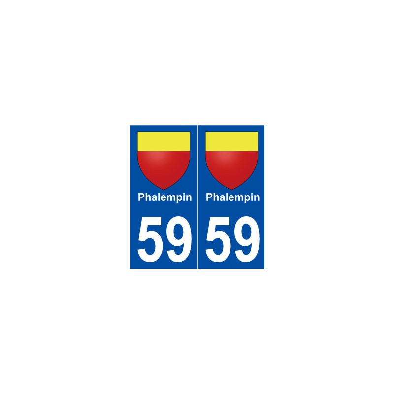 59 Phalempin blason autocollant plaque stickers ville