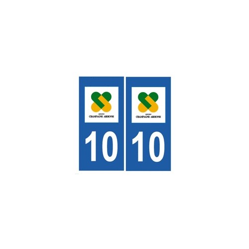 10 Aube autocollant plaque