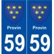 59 Provinn blason autocollant plaque stickers ville