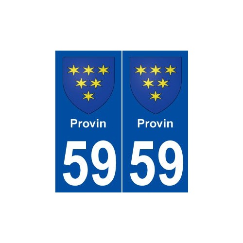 59 Provinn blason autocollant plaque stickers ville