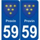 59 Provinn blason autocollant plaque stickers ville