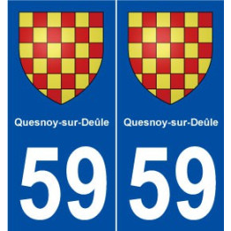 59 Quesnoy-sur-Deûle blason autocollant plaque stickers ville