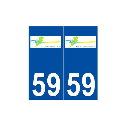 59 Quesnoy-sur-Deûle logo autocollant plaque stickers ville