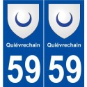 59 Quiévrechain blason autocollant plaque stickers ville