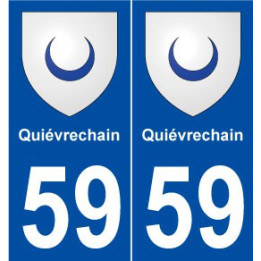 59 Quiévrechain blason autocollant plaque stickers ville