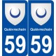 59 Quiévrechain blason autocollant plaque stickers ville