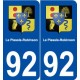 92 Le Plessis-Robinson blason autocollant plaque stickers ville