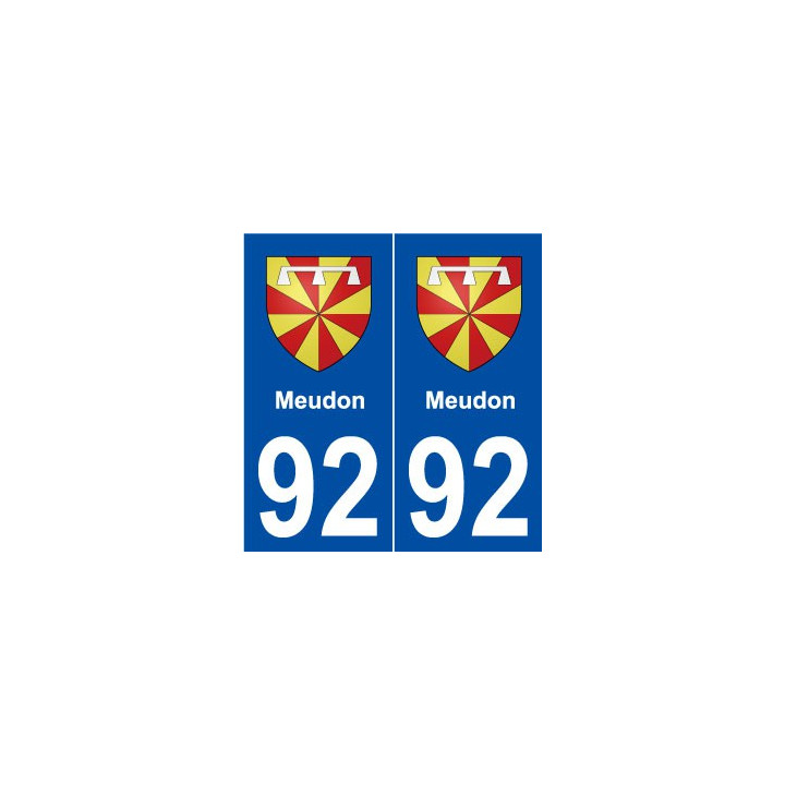 92 Meudon blason autocollant plaque stickers ville