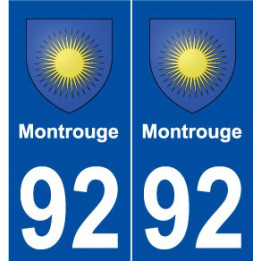 92 Montrouge blason autocollant plaque stickers ville
