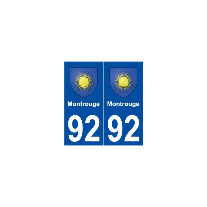 92 Montrouge blason autocollant plaque stickers ville