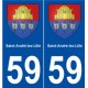 59 Saint-André-lez-Lille blason autocollant plaque stickers ville